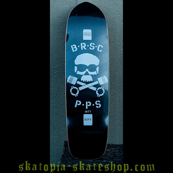Pocket Pistols Skates, Duane Peters DP77 BRSC skateboard deck