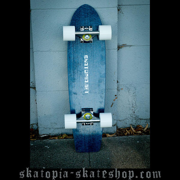 skatopia.net Blue NOS fiberglass skateboard complete